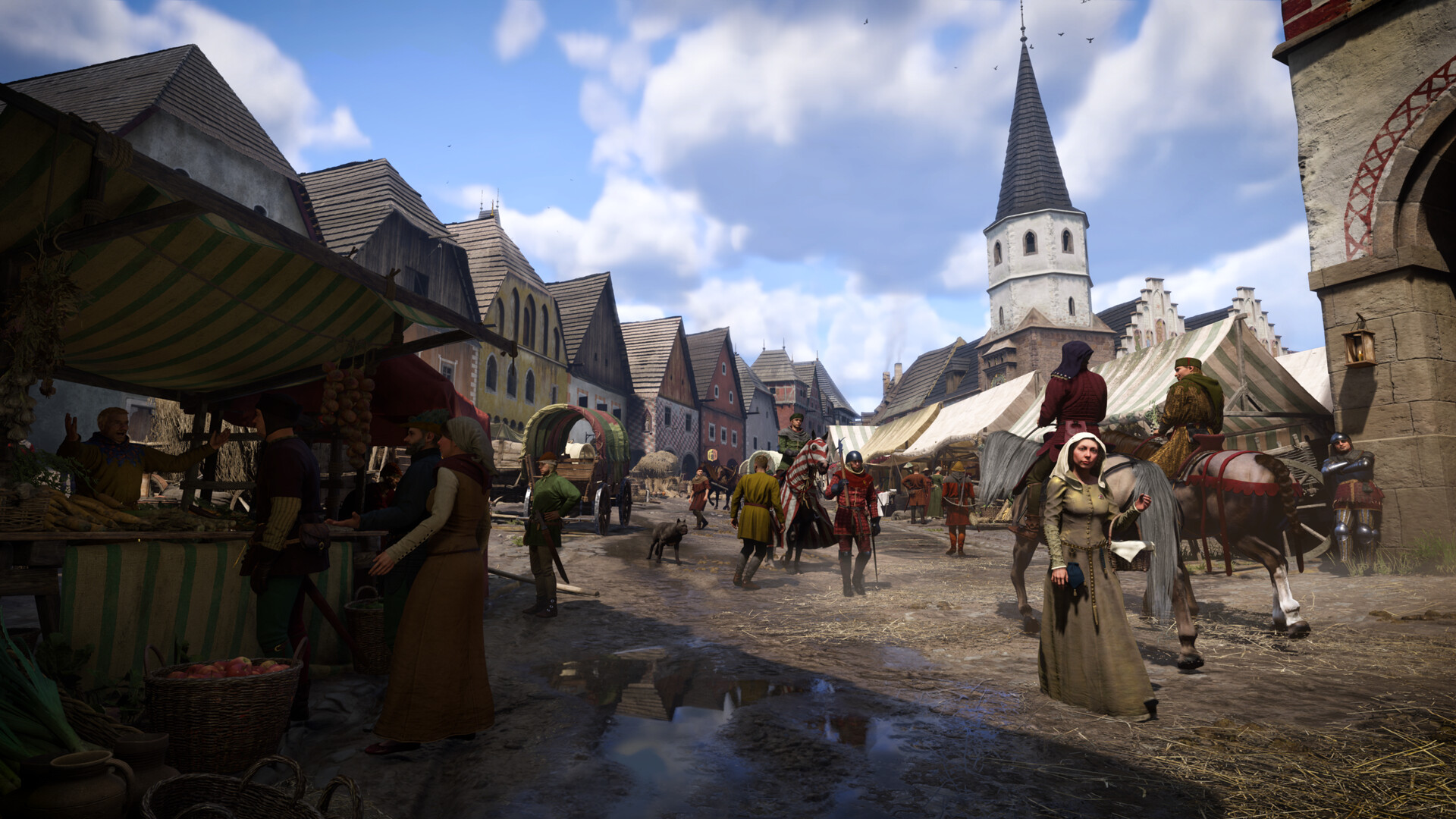 Vita quotidiana al mercato di Kingdom Come: Deliverance II